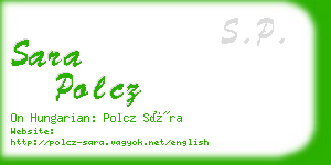 sara polcz business card